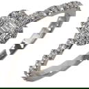 TIFFANY & CO. 0.21CT SOLESTE DIAMONDS RING PT950 US3.5 EU45 W/BOX
