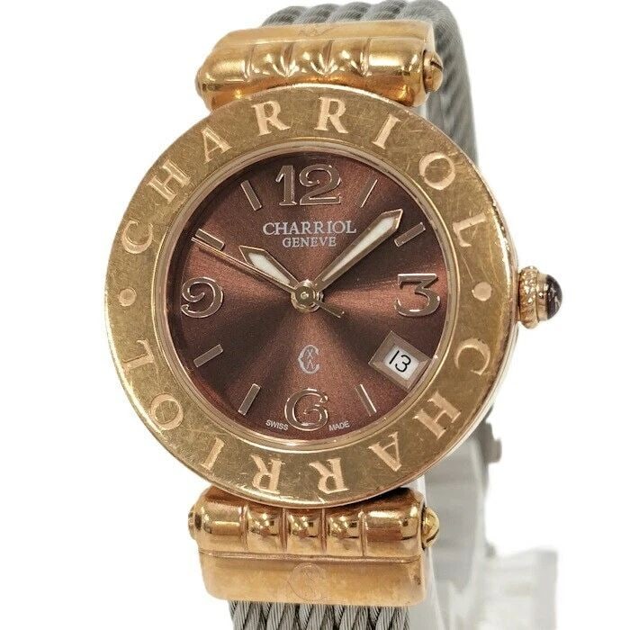 PHILIPPE CHARRIOL LADIES ALEXANDER SS GP BRONZE DIAL ACS: PHILIPPE CHARRIOL LADIES ALEXANDER SS GP BRONZE DIAL ACS Item Description Product rank B Product information ?Size: Approximately 21 (mm) in diameter [excluding crown part] ?Arm circumference: Maximum