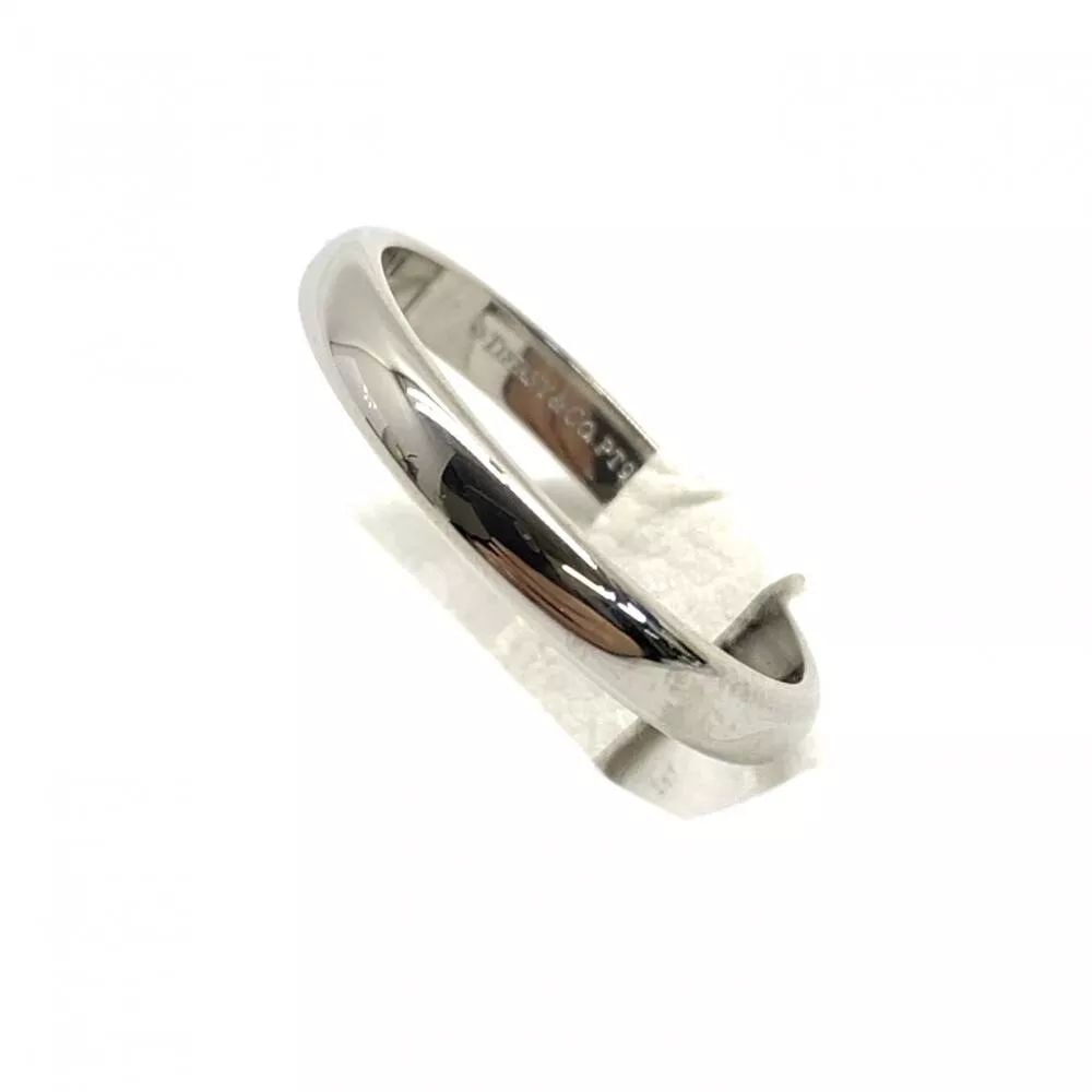 TIFFANY & CO. PLATINUM PT950 5.4G US SIZE NO. 9-9.5 RING PRE OWNED (1 of 2)