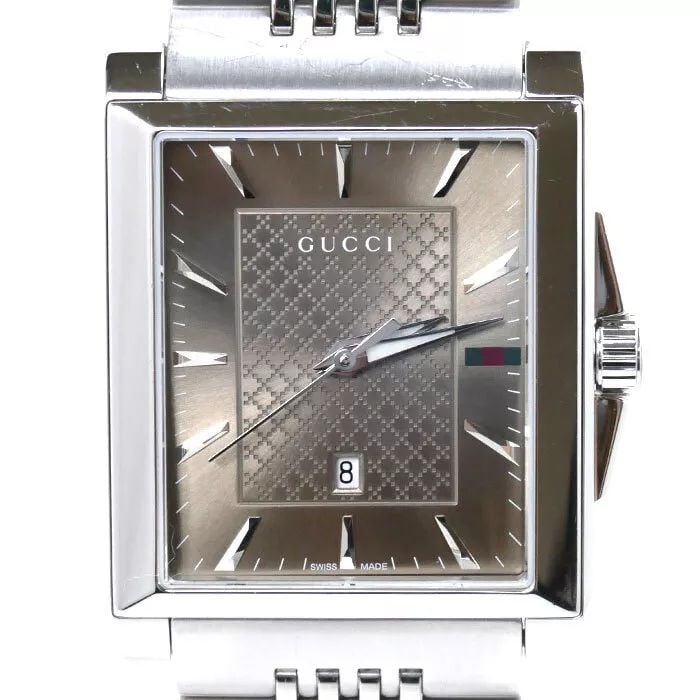 GUCCI RECTANGLE YA138402 MEN'S WATCH: GUCCI RECTANGLE YA138402 MEN'S WATCH Item Description ITEM DESCRIPTIONBrand GUCCI Product name Rectangle Type Men's Model number YA138402 Movement Swiss quartz Dial color brown belt color silver Case