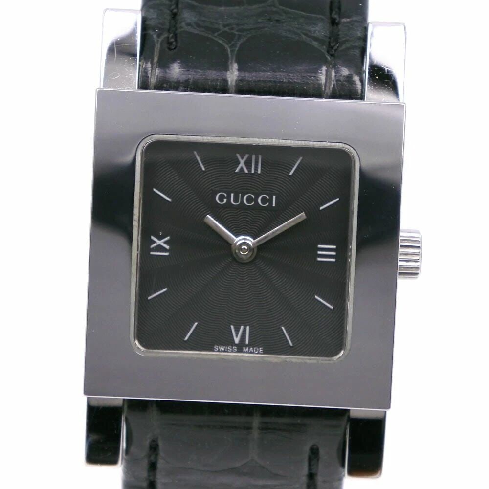 GUCCI 7900L.1 SWISS MADE BLACK ANALOG DISPLAY BLACK DIAL LADIES (1 of 2)