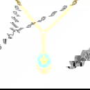 FABERGE DIAMOND EGG PENDANT NECKLACE 18K YELLOW GOLD GUILLOCHE ENAMEL