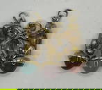 18K YELLOW GOLD SEE NO EVIL, HEAR NO EVIL, SPEAK NO EVIL MONKEYS - 3 CHARMS
