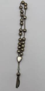 STERLING SILVER PRAYER/WORRY BEADS: STERLING SILVER PRAYER/WORRY BEADS Elevate your spiritual practice with these Sterling Silver Prayer/Worry Beads. Specially crafted to provide a timeless and elegant accessory for your meditation and