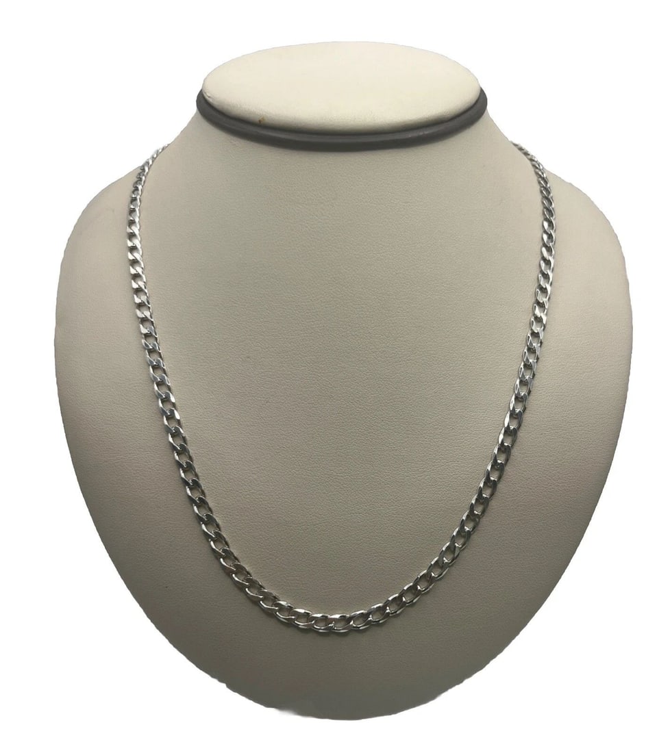 24" STERLING SILVER CUBAN LINK CHAIN 19.0 GRAMS (1 of 2)