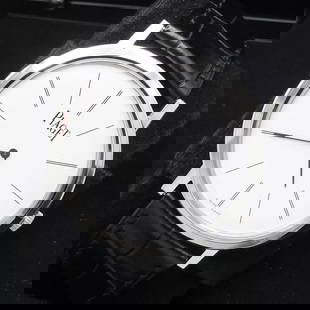 PIAGET ALTIPLANO P10584 18K WHITE GOLD MANUAL DRESS WATCH - 38MM BOX PAPERS: PIAGET ALTIPLANO P10584 18K WHITE GOLD MANUAL DRESS WATCH - 38MM BOX PAPERS Piaget Altiplano 18K White Gold Manual Dress Watch with Black Leather Straps Case Size - 38mm Case Thickness - 6mm Length -