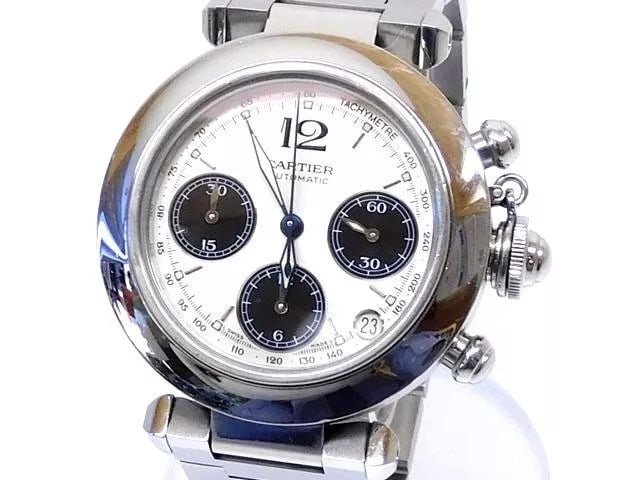 CARTIER PASHA C CHRONOGRAPH W31048M7 UNISEX WATCH (1 of 2)