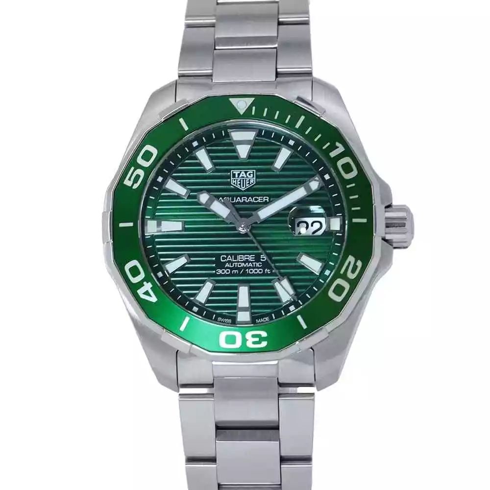 TAG HEUER AQUARACER CALIBER 5 WAY201S.BA0927 GREEN DIAL (1 of 2)