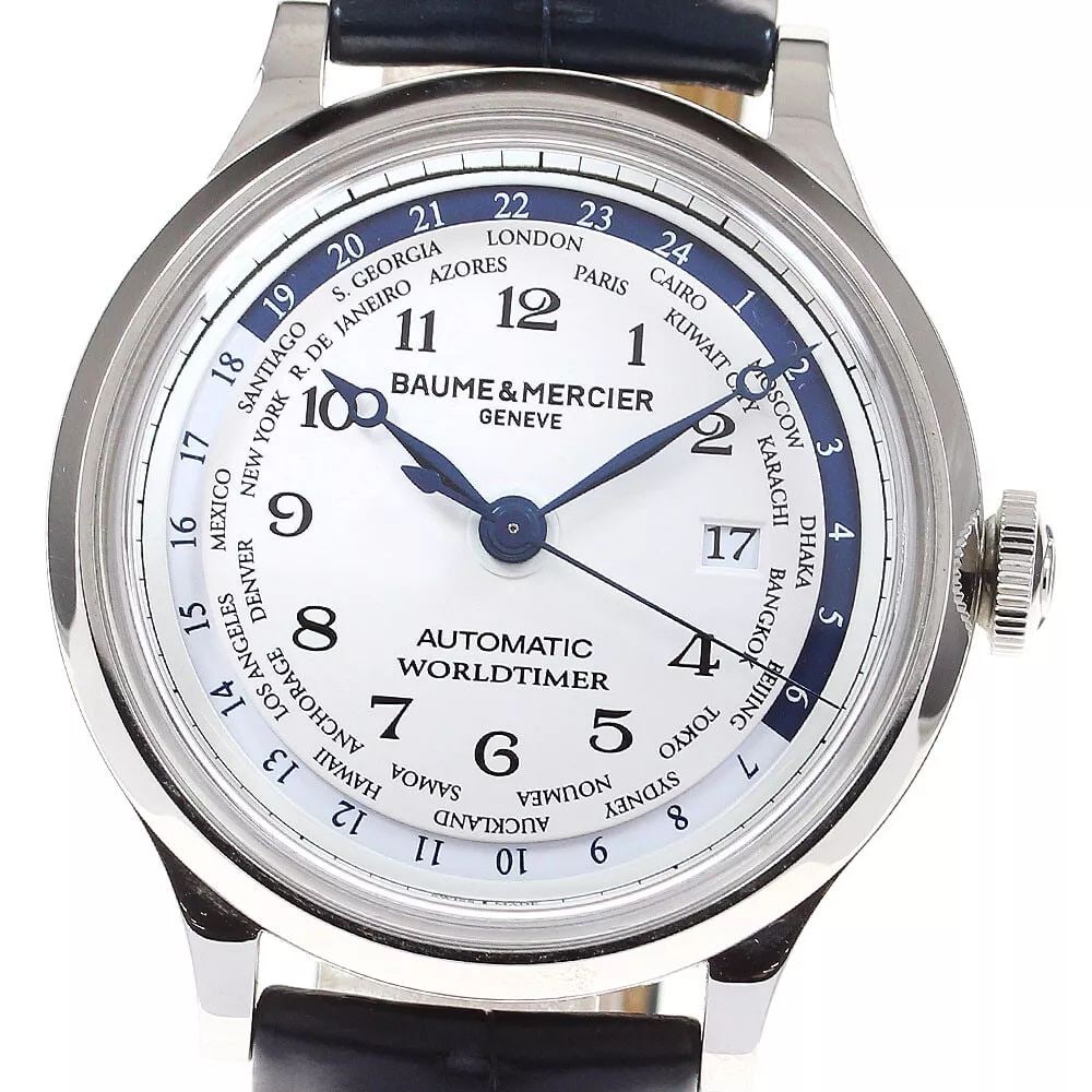 BAUME & MERCIER 65733 CAPELAND WORLDTIMER DATE MEN'S WATCH (1 of 2)