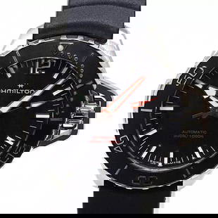 HAMILTON KHAKI NAVY OPEN WATER MEN'S WATCH: HAMILTON KHAKI NAVY OPEN WATER MEN'S WATCH Item Description Category Men's Watches brand hamilton Product Name Khaki Navy Open Water Auto Model number H77455330 Rank A Material SS rubber Case size Cas