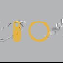 14K YELLOW GOLD LADIES GIRLS HUGGIE HOOP EARRINGS 15mm