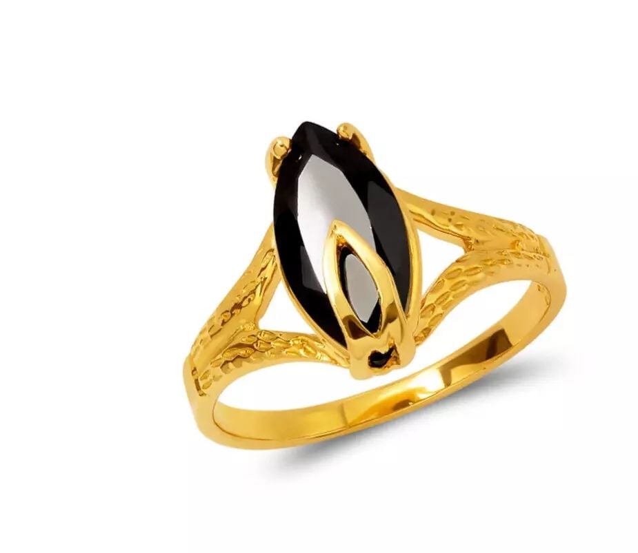 NEW 14K TWO TONE GOLD LADIES CZ RING (1 of 2)