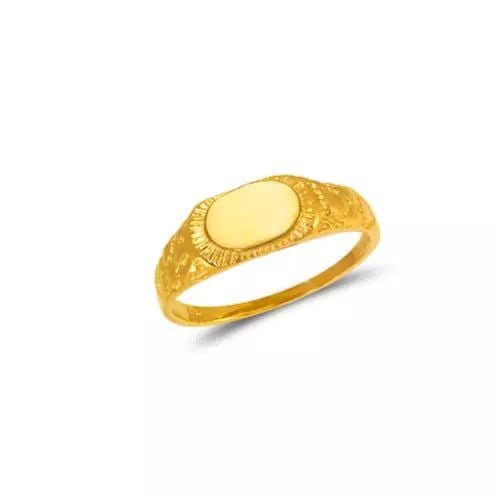 NEW 14K YELLOW GOLD KIDS RING (1 of 2)