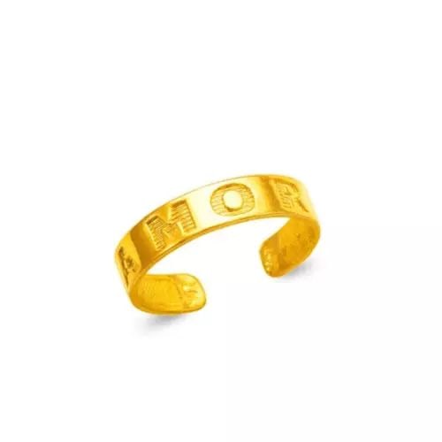 NEW 14K YELLOW GOLD AMOR KNUCKLE / TOE RING (1 of 2)