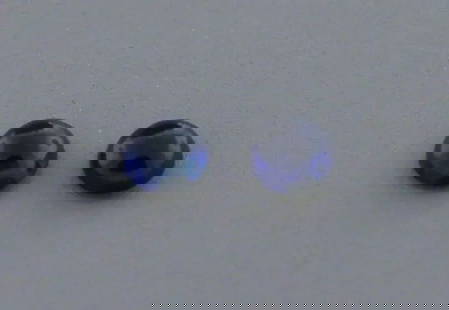 LOOSE NATURAL MATCHING PAIR BLUE SAPPHIRE Sale is for 2 round cabochon natural sapphire Matching: LOOSE NATURAL MATCHING PAIR BLUE SAPPHIRE Sale is for 2 round cabochon natural sapphire Matching pair Sapphires measures 2mm in diameter Apx 0.08ct total Natural New, never used before, perfect for je