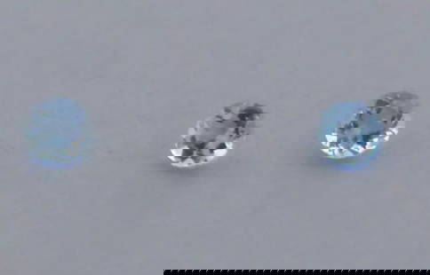 LOOSE NATURAL AQUAMARINE ROUND CUT Sale is for 2 round cut natural Aquamarine Matching pair: LOOSE NATURAL AQUAMARINE ROUND CUT Sale is for 2 round cut natural Aquamarine Matching pair Beautiful blue color (this stone is harder to find due to the darker blue color) Aquamarines measures 5mm in