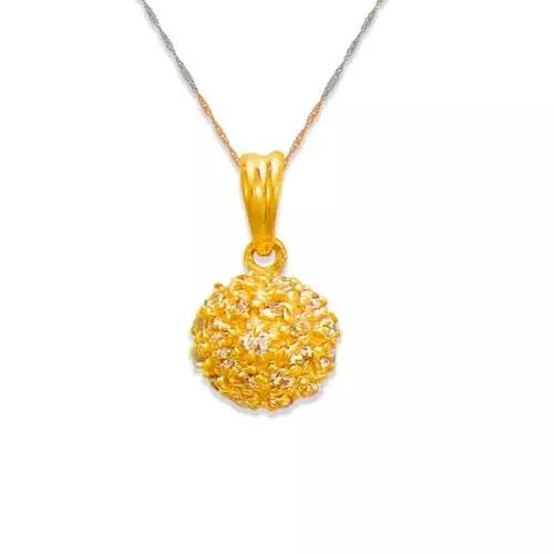 NEW 14K YELLOW GOLD BALL CZ PENDANT 14K Yellow Gold Approx. 10mm High Polished/Cubic Zirconia: NEW 14K YELLOW GOLD BALL CZ PENDANT 14K Yellow Gold Approx. 10mm High Polished/Cubic Zirconia Available in White Gold Chains Sold Separately Weight: 2.5 Grams