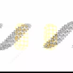JOSE HESS 5.5CT DIAMOND 18K YELLOW GOLD LONG HUGGIE EARRINGS: JOSE HESS 5.5CT DIAMOND 18K YELLOW GOLD LONG HUGGIE EARRINGS Jose Hess 5.5ct Diamond 18k Yellow Gold Long Huggie Earrings Description This fabulous pair of authentic Huggies earrings are by Jose Hess,