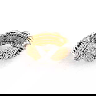 TIFFANY & CO SCHLUMBERGER DIAMOND PLATINUM 18K 4 ROW X BAND RING SIZE 4.75 $7500: TIFFANY & CO SCHLUMBERGER DIAMOND PLATINUM 18K 4 ROW X BAND RING SIZE 4.75 $7500 Tiffany & Co Schlumberger Diamond Platinum 18k 4 Row X Band Ring Size 4.75 $7500 Description This is an authentic Jean