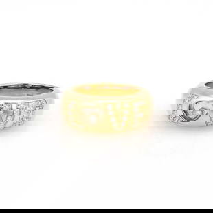 CHOPARD LOVE RING HAPPY DIAMOND 18K YELLOW GOLD DOME BAND SIZE 6: CHOPARD LOVE RING HAPPY DIAMOND 18K YELLOW GOLD DOME BAND SIZE 6 Chopard Happy Diamond 18k Yellow Gold LOVE Dome Band Ring Size 6 Description This authentic ring in by Chopard from the Happy Diamond C