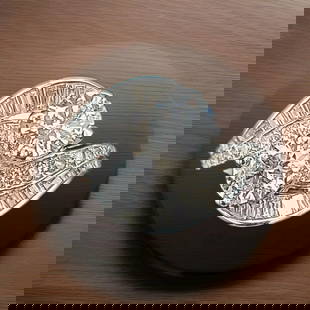 1.58CT. PLATINUM VINTAGE NATURAL ROUND CUT DIAMOND ENGAGEMENT RING CIRC 1940'S: Gorgeous Vintage Diamond Platinum ring circ 1940's center set natural round cut weight 0.78ct size 5.7mm the second round diamond cut weight 0.80ct size 5.7mm Both center Diamonds SI2-G color bright c