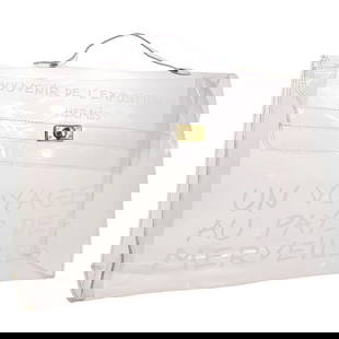 HERMES VINYL KELLY BEACH HAND BAG PURSE SOUVENIR DE L'EXPOSITION: HERMES VINYL KELLY BEACH HAND BAG PURSE SOUVENIR DE L'EXPOSITION HERMES VINYL KELLY BEACH HAND BAG PURSE SOUVENIR DE L'EXPOSITION CONDITION Case:AB : FAIR CONDITION!! Scratched Band:AB : FAIR CONDITIO