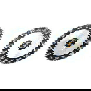 CHANEL BLACK BUTTON SHELL EARRINGS CLIP-ON: CHANEL BLACK BUTTON SHELL EARRINGS CLIP-ON CONDITION Exterior : A : GOOD CONDITION!! Number :97A Size (Inch) :Diameter: 0.9 " Size (CM) :Diameter: 2.3 cm Color :White, Black Material :Shell, Acrylic,