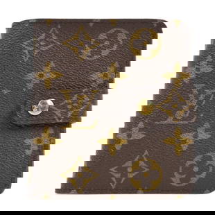 LOUIS VUITTON MONOGRAM COMPACT ZIP WALLET: LOUIS VUITTON MONOGRAM COMPACT ZIP WALLET LOUIS VUITTON MONOGRAM COMPACT ZIP WALLET CONDITION Exterior: AB : FAIR CONDITION!! Scratched, Dirt Number : 97A Size(Inch) : Diameter : 0.9 " Size(CM) : Diam