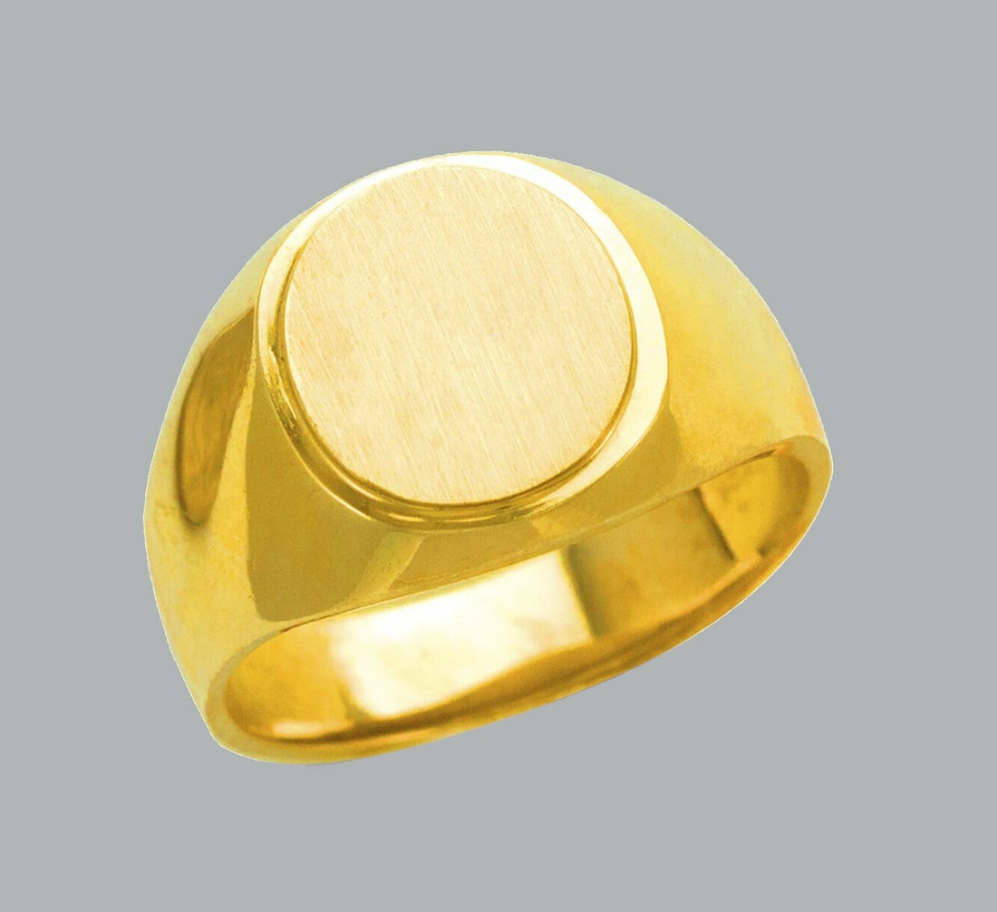 NEW 14K YELLOW GOLD LADIES RING SIGNET (1 of 1)