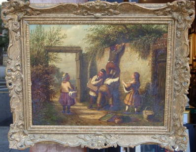 ORIG EUROPEAN 19TH C PAINTING W/  CHILDREN ANDREW SHEERBOOM RET:$16,000: ORIG EUROPEAN 19TH C PAINTING W/ CHILDREN ANDREW SHEERBOOM RARE ORIG EUROPEAN 19TH C PAINTING W/ CHILDREN ANDREW SHEERBOOM Search LAST CALL, LAST CHANCE!!! LIQUIDATION CLEARANCE!!! The Following Item
