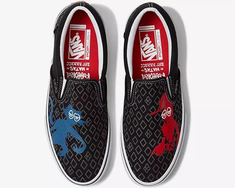 VANS KROOKED SKATE SLIP ON SKATEBOARD SHOES BLACK US SIZE 10.5 (1 of 2)