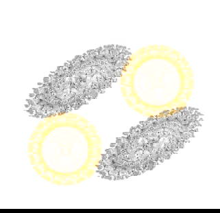 CLEARANCE! NWT $15,000 GLITTERING YELLOW DIAMOND WHITE DIAMOND STUD EARRINGS: GLITTERING YELLOW DIAMOND WHITE DIAMOND STUD EARRINGS The Following Items we are offering is a Pair of Rare 18KT Gold Fancy Yellow and White Diamond Stud Earrings. Earrings are comprised of Finely