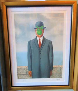 IMPORTANT RENE MAGRITTE PARIS MOURLOT STAMPE: IMPORTANT RENE MAGRITTE PARIS MOURLOT STAMPE IMPORTANT RENE MAGRITTE PARIS MOURLOT STAMPE The Following Item we are Offering is A RARE IMPORTANT ESTATE EXQUISITE Rene Magritte (Belgium 1898-1967)