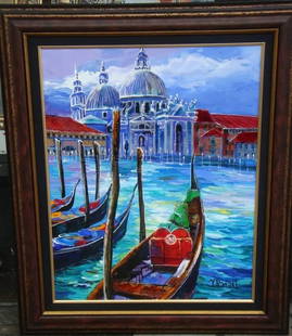 MAGNIFICENT LARGE ORIG PARIS LANDSCAPE PAINTING YANA RAFAEL UKRAINE!!!: MAGNIFICENT LARGE ORIG PARIS LANDSCAPE PAINTING YANA RAFAEL UKRAINE!!! LARGE ORIG PARIS LANDSCAPE PAINTING YANA RAFAEL UKRAINE!!! The Following Item we are offering is a Beautiful Original Oil on Canv