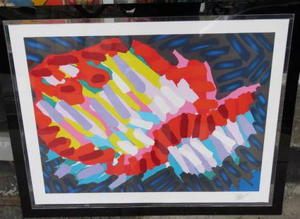 ORIGINAL KAREL APPEL LITHOGRAPH ETCHING FROM LONDON: ORIGINAL KAREL APPEL LITHOGRAPH ETCHING FROM LONDON ORIGINAL KAREL APPEL LITHOGRAPH ETCHING FROM LONDON The Following Item we are Offering is A RARE EXQUISITE 3D OP ART ORIGINAL LITHOGRAPH MASTERPIECE