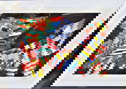 ORIGINAL KAREL APPEL LITHOGRAPH ETCHING FROM LONDON: ORIGINAL KAREL APPEL LITHOGRAPH ETCHING FROM LONDON ORIGINAL KAREL APPEL LITHOGRAPH ETCHING FROM LONDON The Following Item we are Offering is A RARE EXQUISITE 3D OP ART ORIGINAL LITHOGRAPH MASTERPIECE