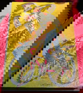 ORG EMBELLISHED MIXED MEDIA PAINTING TWINS W/ LOVER ANDREI PROTSOUK RUSSIAN: ORG EMBELLISHED MIXED MEDIA PAINTING TWINS W/ LOVER ANDREI PROTSOUK RUSSIAN LIQUIDATION CLEARANCE!!! Last Call!!! Last Chance, Liquidation Clearance!!! The Following Item we are Offering is Rare