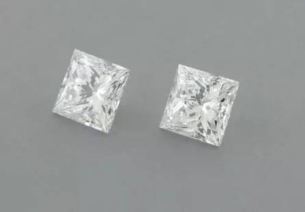 1.7mm MATCHING PAIR PRINCESS CUT LOOSE NATURAL UNTREATED DIAMOND F VS1: LOOSE NATURAL UNTREATED DIAMOND Sale is for 2 princess cut natural untreated earth mined diamonds Matching pair Diamonds measures 1.7mm x 1.7mm Diamonds are F color VS1 clarity New, never used