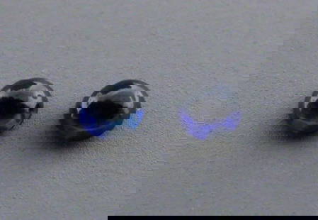 2.8mm ROUND MATCHING PAIR CABOCHON NATURAL BLUE SAPPHIRE: LOOSE NATURAL MATCHING PAIR BLUE SAPPHIRE Sale is for 2 round cabochon natural sapphire Matching pair Sapphires measures 2.8mm in diameter Natural New, never used before, perfect for jewelry repair