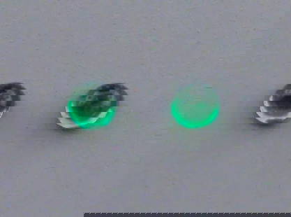 2mm ROUND MATCHING PAIR CABOCHON NATURAL UNTREATED COLOMBIAN EMERALD: LOOSE NATURAL COLOMBIAN EMERALD ROUND CUT Sale is for 2 round cut natural Emeralds Matching pair Emeralds measures 2mm in diameter New, never used before, perfect for jewelry repair