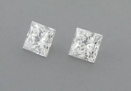 1.6mm MATCHING PAIR PRINCESS CUT LOOSE NATURAL UNTREATED DIAMOND F VS1: LOOSE NATURAL UNTREATED DIAMOND Sale is for 2 princess cut natural untreated earth mined diamonds Matching pair Diamonds measures 1.6mm x 1.6mm Diamonds are F color VS1 clarity New, never used