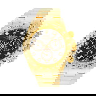 ROLEX 18K YELLOW GOLD 40MM ROLEX DIAMOND DAYTONA 116528 BOX WARRANTY MINTY: ROLEX 18K YELLOW GOLD 40MM ROLEX DIAMOND DAYTONA 116528 BOX WARRANTY MINTY Pre-Owned Gent's 18K Yellow Gold 40mm Rolex "Daytona" Automatic Cosmograph Pre-Owned Gent's 18K Yellow Gold 40mm Rolex "Dayto