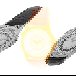 PATEK PHILIPPE 18K ROSE PINK GOLD 38MM WORLD TIMER 5110 R BOX WARRANTY MINTY: PATEK PHILIPPE 18K ROSE PINK GOLD 38MM WORLD TIMER 5110 R BOX WARRANTY MINTY PATEK PHILIPPE 18K ROSE Gold 38mm World Timer 5110 R Patek Box Warranty MINTY Gent's 18K Rose Gold Patek Philippe #