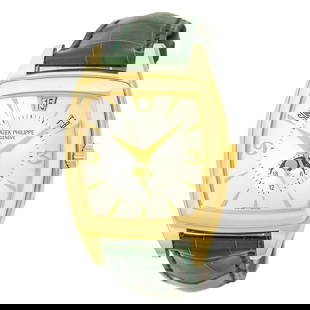 PATEK PHILIPPE 18K YELLOW GOLD GONDOLO ANNUAL CALENDAR 5135 MOON BOX WARRANTY: PATEK PHILIPPE 18K YELLOW GOLD GONDOLO ANNUAL CALENDAR 5135 MOON BOX WARRANTY PATEK PHILIPPE 18K Yellow Gold Gondolo Annual Calendar 5135 Moonphase Warranty Gent's 18K Yellow Gold Patek Philippe