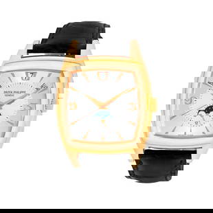 PATEK PHILIPPE 18K YELLOW GOLD 39MM GONDOLO ANNUAL CALENDAR 5135 BOX WARRANTY: PATEK PHILIPPE 18K YELLOW GOLD 39MM GONDOLO ANNUAL CALENDAR 5135 BOX WARRANTY PATEK PHILIPPE 18K Yellow Gold 39mm Gondolo Annual Calendar 5135 Day Date Month Moonphase Warranty Gent's 18K Yellow
