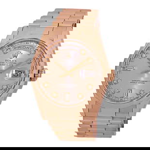 ROLEX 18K ROSE PINK GOLD DAY DATE DIAMOND PRESIDENT 118205 BOX WARRANTY MINTY: ROLEX 18K ROSE PINK GOLD DAY DATE DIAMOND PRESIDENT 118205 BOX WARRANTY MINTY ROLEX 18K Rose Pink Gold 36mm Rolex "Day-Date" President 118205 Box Warranty MINTY Pre-Owned Gent's 18K Rose Gold 36mm Rol