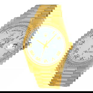 ROLEX 36MM 18K YELLOW GOLD DAY DATE PRESIDENT 118238 BOX WARRANTY 2009 MINTY: ROLEX 36MM 18K YELLOW GOLD DAY DATE PRESIDENT 118238 BOX WARRANTY 2009 MINTY ROLEX 18K Yellow Gold 36mm Day Date President 118238 Box Warranty Gent's 18K Yellow Gold 40mm Rolex Day-Date "President" Br