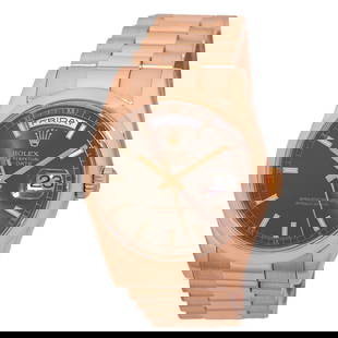ROLEX 18K ROSE GOLD 36MM DAY DATE PRESIDENT CHOCOLATE 118205 WARRANTY BOX MINTY: ROLEX 18K ROSE GOLD 36MM DAY DATE PRESIDENT CHOCOLATE 118205 WARRANTY BOX MINTY ROLEX 18K Rose Gold 36mm Day Date President 118205 Warranty BOX Pre-Owned Gent's 18K Rose Gold 36mm Rolex "Day-Date"