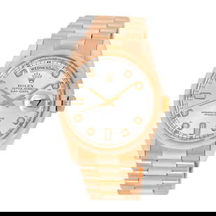 ROLEX 18K ROSE GOLD 36MM DIAMOND DAY DATE PRESIDENT 118205 WARRANTY BOX MINTY: ROLEX 18K ROSE GOLD 36MM DIAMOND DAY DATE PRESIDENT 118205 WARRANTY BOX MINTY ROLEX 18K Rose Gold 36mm Day Date President 118205 Warranty BOX Pre-Owned Gent's 18K Rose Gold 36mm Rolex Day-Date "Presid