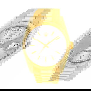 ROLEX 18K YELLOW GOLD 36MM DAY DATE PRESIDENT 118238 BOX WARRANTY MINTY: ROLEX 18K YELLOW GOLD 36MM DAY DATE PRESIDENT 118238 BOX WARRANTY MINTY ROLEX 18K Yellow Gold 36mm Day Date President 118238 Box Warranty MINTY Pre-Owned Gent's 18K Yellow Gold 36mm Rolex Day-Date "Pr